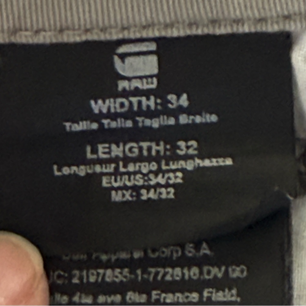 G-Star Raw Light Tan Cargo Straight Leg Pants Men Trouser Size 34 - Picture 12 of 13